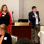 Brian Crow introducing Robin Guthridge